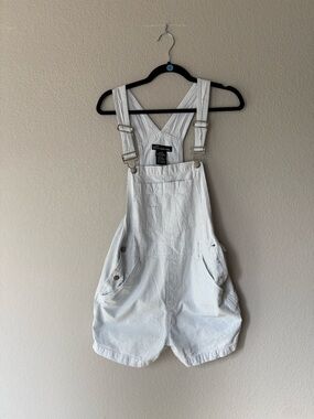 No Boundaries Blue and White Checkered Overalls